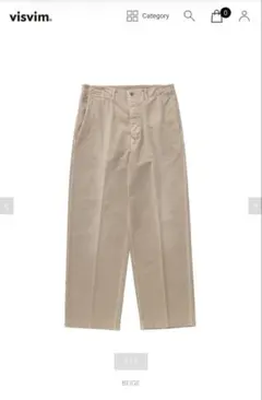 visvim 26SS SPOT BROADER CHINO DMGD 3番