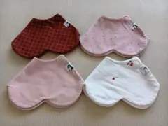 【4枚セット】konny コニー ピンク系スタイ よだれかけ