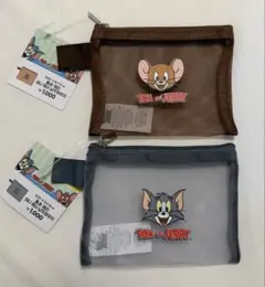 【韓国限定】TOM and JERRY ミニメッシュポーチ 2種セット