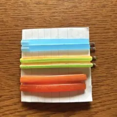 h*8様 ヘアピン アクセサリー レトロ カラフル 色違い 3種類6本セット ま