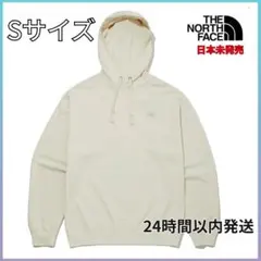 【新品】韓国限定 ノースフェイス パーカー オーガニックコットン S アイボリー