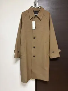 新品未使用　GU メンズ バルマカーンコート チェック S