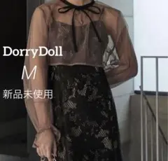 DorryDollシフォンボレロ　パーティードレス　オケージョンドレス　黒　M