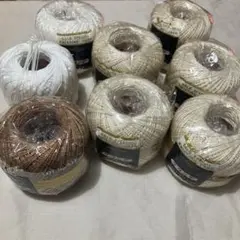 オリムパス　エミーグランデ50g レース糸801 808 736 計7玉+おまけ