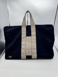PORTER NV ネイビー キャンバスボストンバッグ