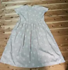 週末お値下げ❗クラフトスタンダード　ブティック サークル花刺繍　ロングワンピース