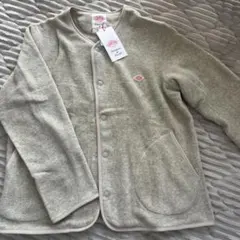 【新品未使用】DANTON ノーカラーフリースジャケット 34 MARBLE