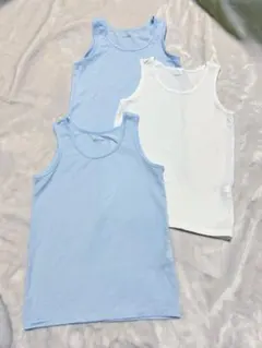 ①エアリズムタンクトップインナー　ユニクロ　3枚セット　110サイズ