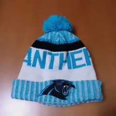 (2011) NEW ERA パンサーズ NFL ニット帽 ポンポン付き 中古