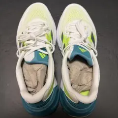 Adidas ランニングシューズ ホワイト/グリーン/ブルー