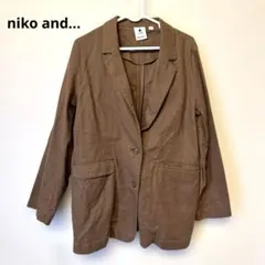 niko and... テーラードジャケット ブラウン