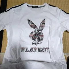 PLAYBOY プレイボーイ 半袖Tシャツ ホワイト LLのサムネイル