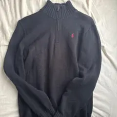 Polo by Ralph Lauren ブラック ジップ セーター Mポロ