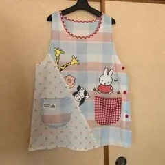 ミッフィー イラスト エプロン ノースリーブ
