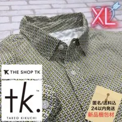 ■TAKEO KIKUCHI 幾何学模様 フェアアイル柄 薄手シャツのサムネイル