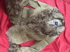 ムートンコート ベージュ フリース付き