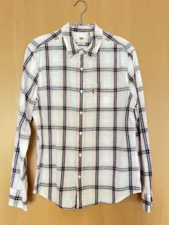 Levi's 長袖シャツ チェック ピンク M