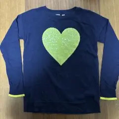 GAP ハート型スパンコール セーター