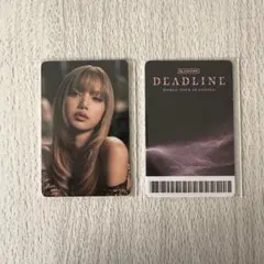 BLACKPINK LISA トレカ deadline リサ タレントカード