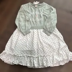 プティマイン ワンピース　くま　110cm