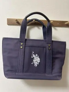 U.S. POLO ASSN. ダークパープル トートバッグ