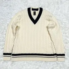 極美品✨BATONER SHIPSコラボ チルデンニット ケーブルニットセーター
