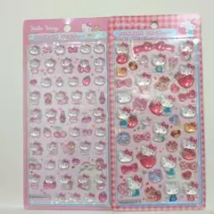 正規品 サンリオ ボンボンドロップシール 第二弾 キティ 赤 ピンクmini