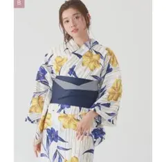 花柄浴衣・帯セット