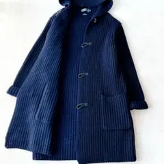 ポロバイラルフローレン ダッフルコート ローゲージニット 90's ネイビー