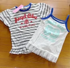 新品タグ付き　エンジェルブルー　Tシャツ&キャミソールのセット　ナカムラくん