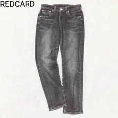 レッドカード　ストレートデニム　ヴィンテージ　日本製　カジュアル　ブラック　S