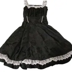 愛野えり　マノンローズ　しまむら　ジャンパースカート　黒