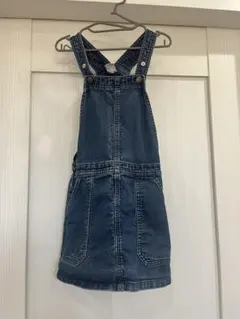 プチバトー8ans 128cm デニムジャンパースカート
