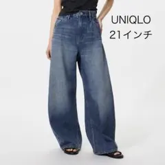 UNIQLO バギーカーブジーンズ/丈短め　21