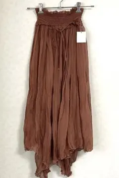 NICE CLAUP アシンメトリーロングスカート