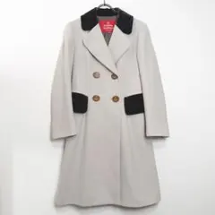 極美品 ヴィヴィアンウエストウッド 変形 トレンチコート 光沢カーキ
