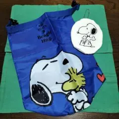 スタッフバッグ　収納ポーチ　スヌーピー　新品　エコバッグ　PEANUT