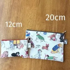 854) ハンドメイド ラミネートポーチセット ⭐︎ワンちゃんのサムネイル