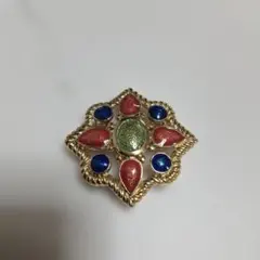 AVON　ヴィンテージ　ブローチ　ゴールドカラー　アクセサリー