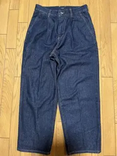 SHIPS ワイドデニムパンツ インディゴブルー Mのサムネイル