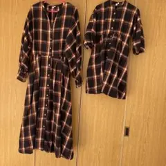 親子 おそろい ワンピース セット