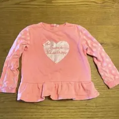 ピンク　薄手　トレーナー　べべ