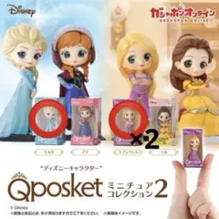 ディズニー Qposket ミニチュアコレクション2 計3点
