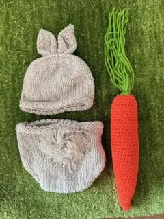 ニューボーンフォト撮影セット ベビー衣装　うさぎさん