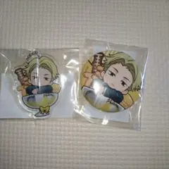 呪術廻戦　まるくじちゃぽん　七海建人　アクリルキーホルダー、缶バッジセット