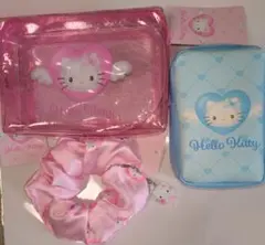 キティ Hello Kitty ポーチ エンジェル 2種 シュシュ