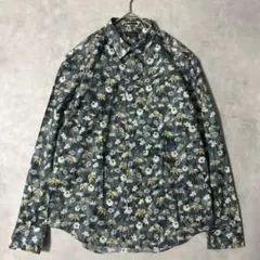 美品 ポールスミスコレクション 長袖シャツ 花柄 総柄 XL コットン