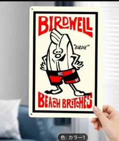Birdwell Beach ブリキ看板　1枚　④
