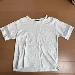 lovetoxic メッシュ袖 ホワイト Tシャツ S