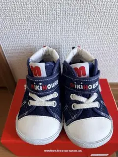 mikiHOUSE ベビーシューズ　14 デニム